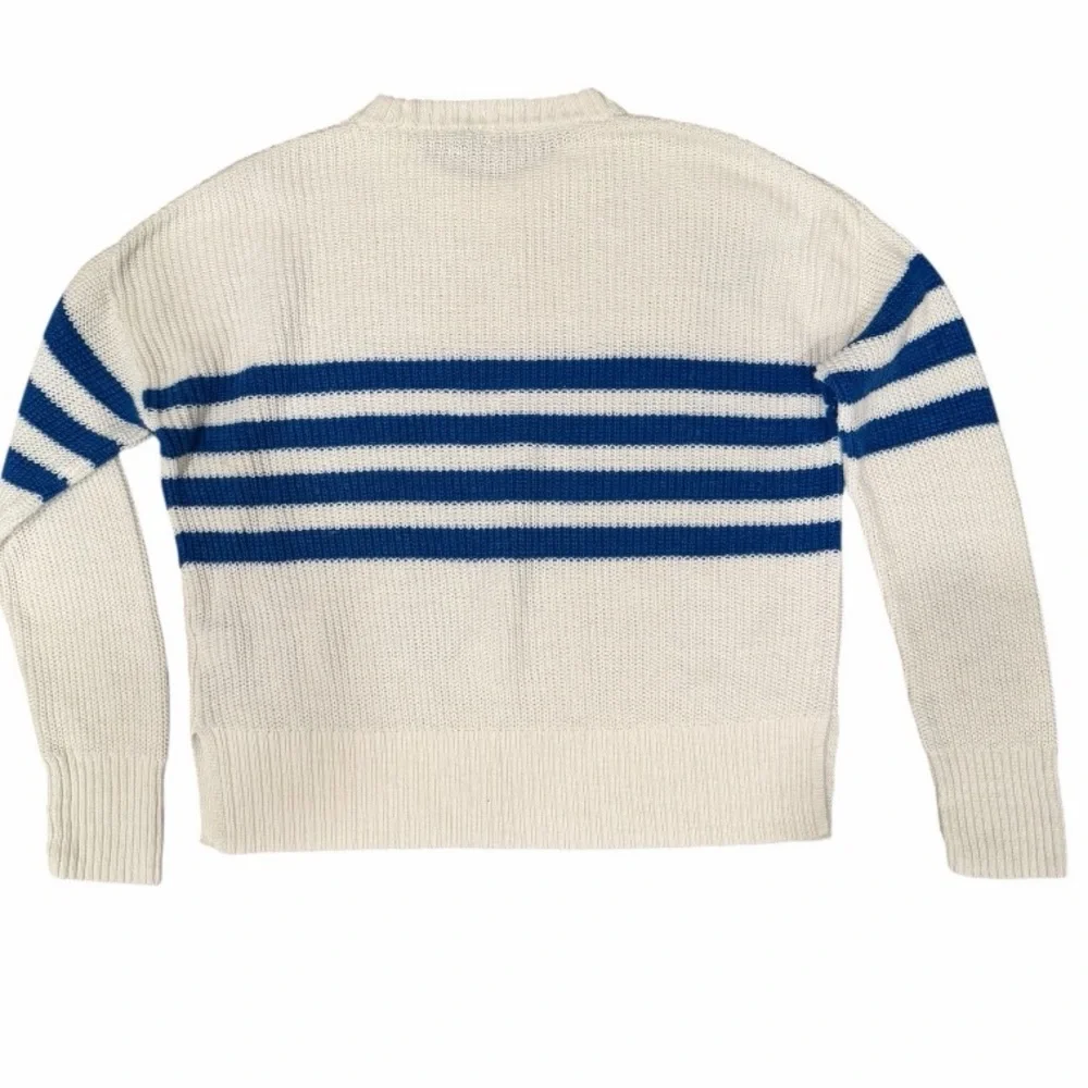 Faherty‎ Women’s Miramar Linen Blend Organic Cotton Striped Sweater size small